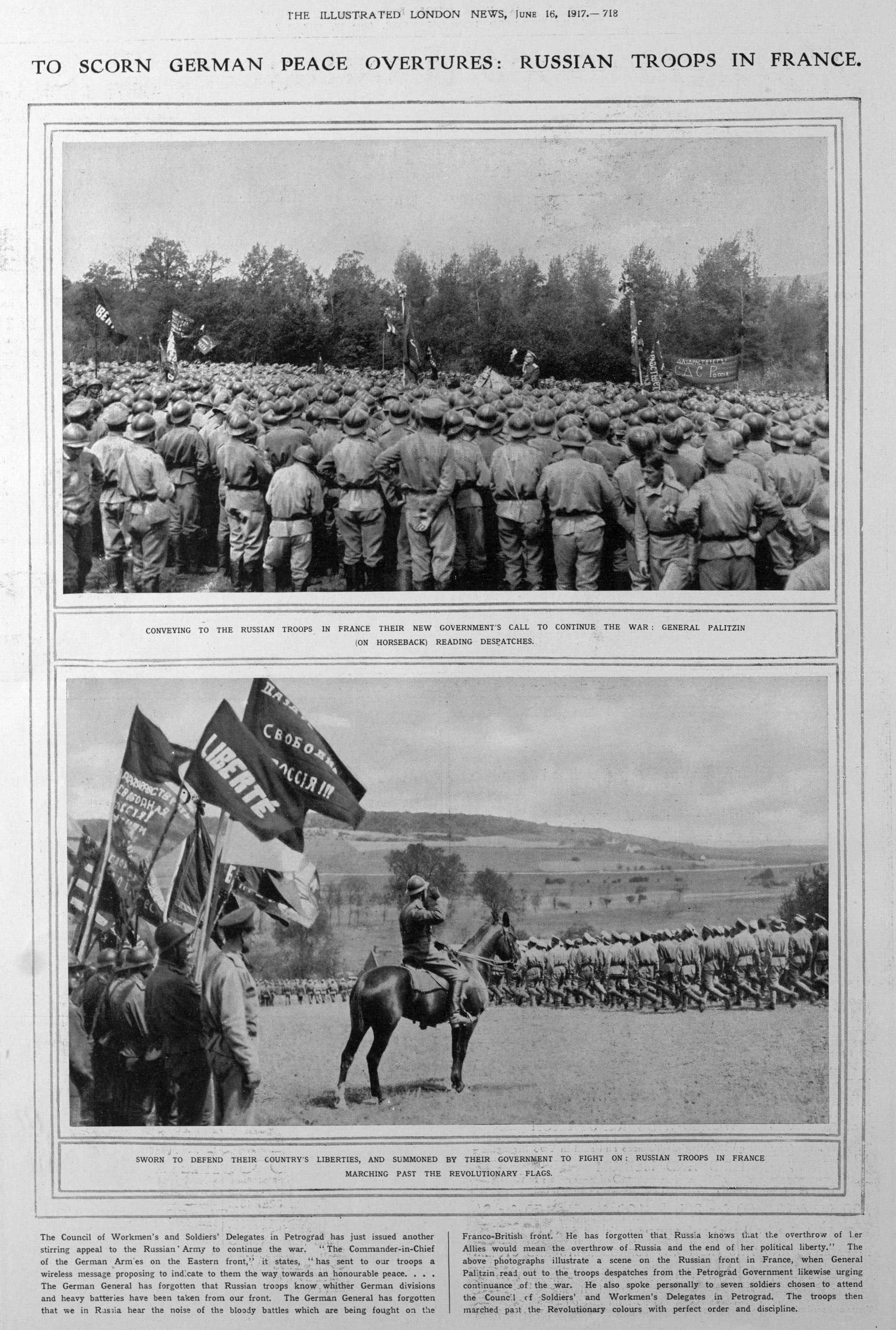 Russian troops in France